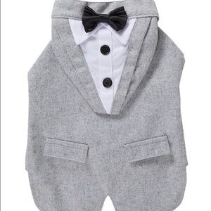 Top Paw Wedding Tux Dog Shirt Vest Set XS New Without Tags